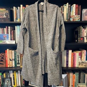Gray Heather XXL Duster Cardigan